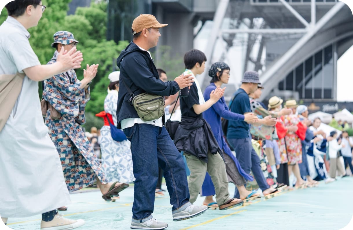 郡上おどりの様子